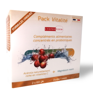 Pack food supplement Vitamin c & magnesium